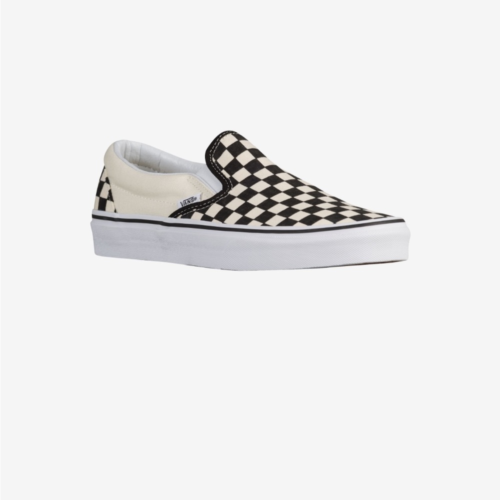 Vans checkerboard slip ons- size 3 new